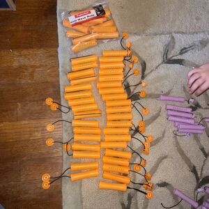 48‎ Vintage Diane Cold Wave Rods -large Orange